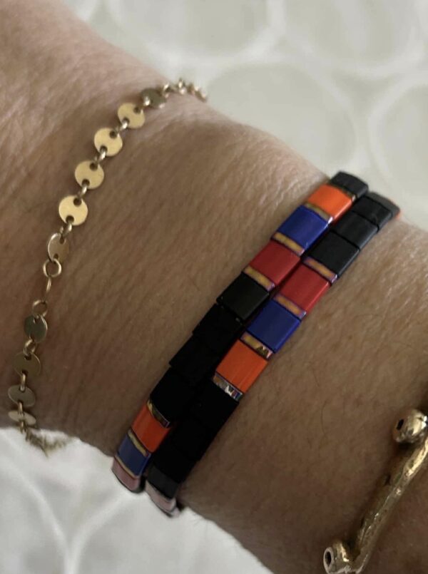 Tila Armenian Flag Bracelet - Black - Image 5