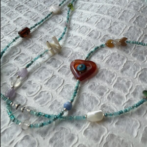 Alternative view of Aqua Tones Treasure Necklace