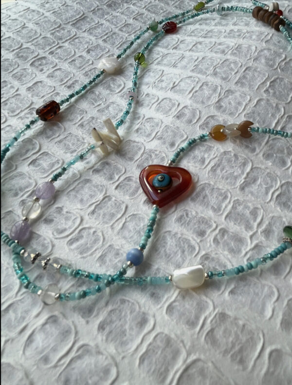 Aqua Tones Treasure Necklace - Image 2