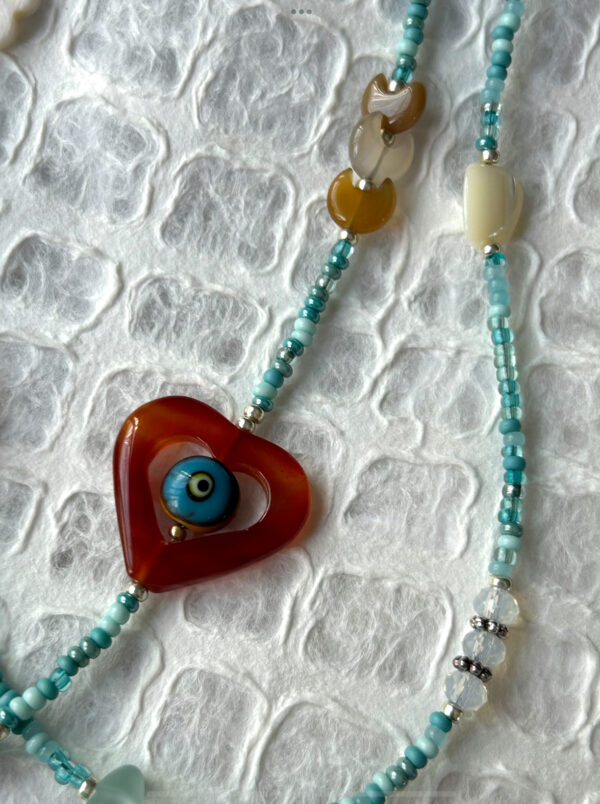 Aqua Tones Treasure Necklace
