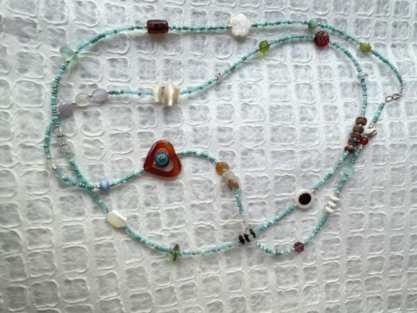 Aqua Tones Treasure Necklace - Image 3