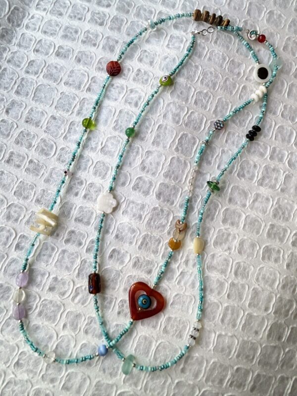 Aqua Tones Treasure Necklace - Image 4