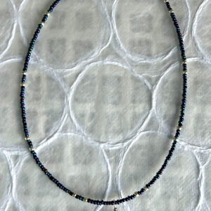 Alternative view of Blue Moon Lapis Stone Choker Necklace
