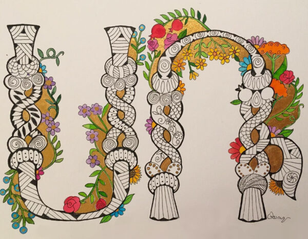 Couples Decorative Armenian Initials - Wedding, Anniversary, Engagement - Image 3