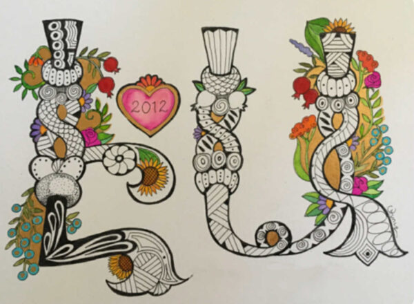 Couples Decorative Armenian Initials - Wedding, Anniversary, Engagement - Image 6