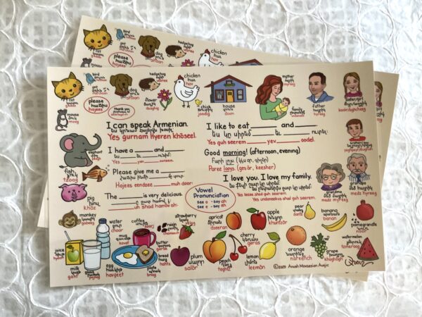 I can speak Armenian Laminated Placemat - Image 3