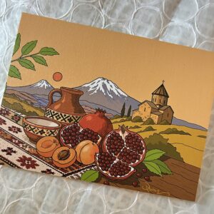 My Beautiful Armenia - 9x12” printed canvas on wood panel
