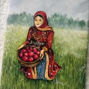 The Pomegranate Harvest - 9"x 12" canvas print - Image 2