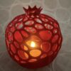 Pomegranate Tea Light with LED light